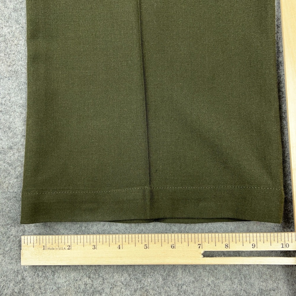 Olive Green Wide-Leg Women's Trousers - Picture 11 of 13